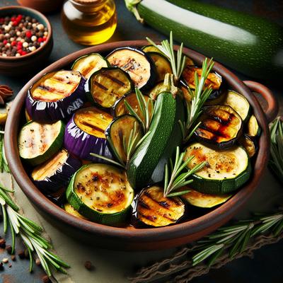 Image of Roasted Rosemary Zucchini and Eggplant Medley