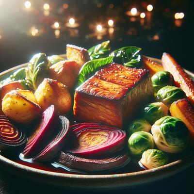 Image of Roasted Seitan and Winter Vegetables