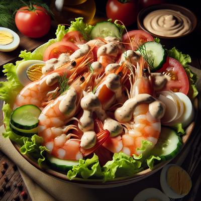 Image of Roasted Shrimp with Thousand Island Dressing