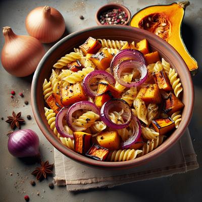 Image of Roasted Squash Red Onion Pasta