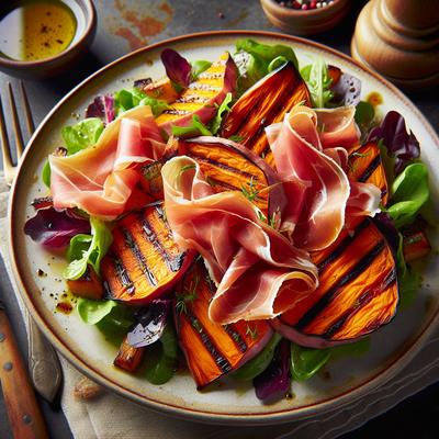 Image of Roasted Sweet Potato Prosciutto Salad
