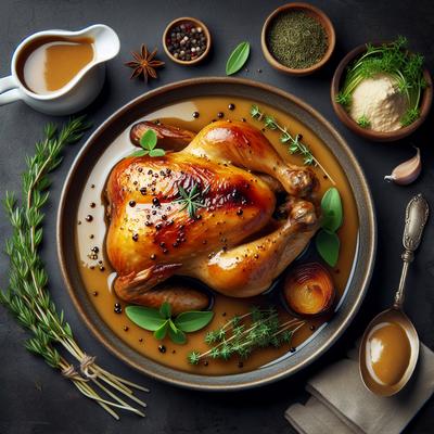 Image of Roasted Tarragon Chicken and Gravy