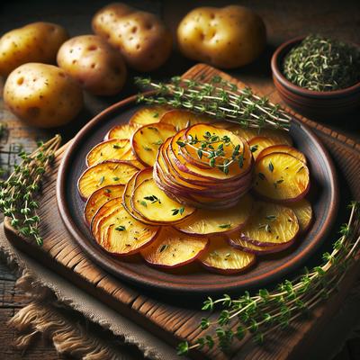 Image of Roasted Thyme Potato Slices
