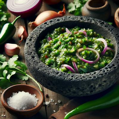 Image of Roasted Tomatillo Serrano Salsa