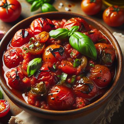 Image of Roasted Tomato and Basil Salsa