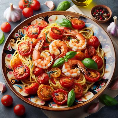 Image of Roasted Tomato and Shrimp Pasta