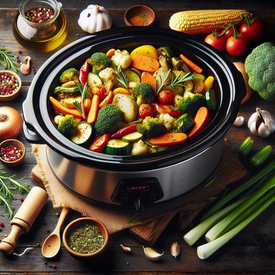 Image of Roasted Vegetable Antipasto Crock Pot