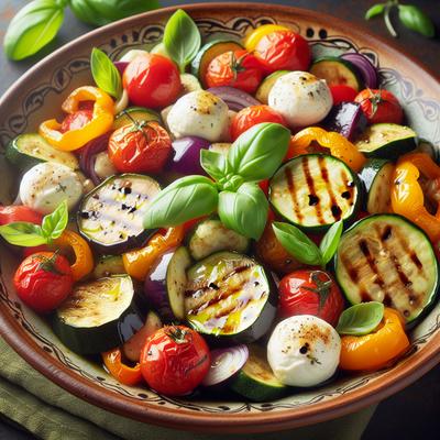 Image of Roasted Veggie and Bocconcini Salad