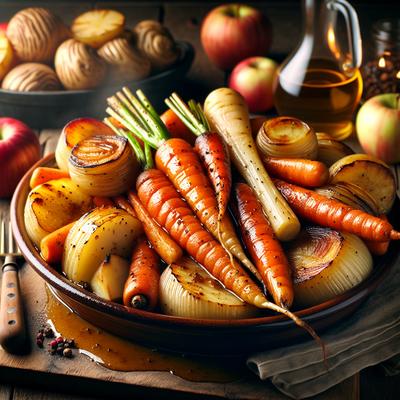 Image of Roasted Winter Root Vegetables with Apple Cider