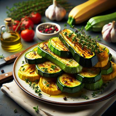 Image of Roasted Zucchini with Fresh Thyme
