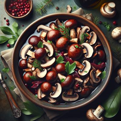 Image of Robert's Favorite Burgundy Mushrooms