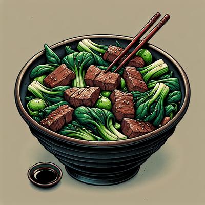 Image of Robi's Steak and Bok Choy Stir Fry