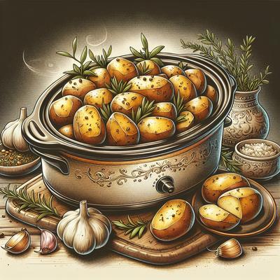 Image of Robyn's Crock Pot Herb Roasted Potatoes
