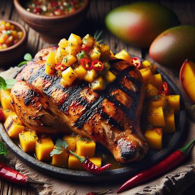 Image of Rocco's Grilled Chicken with Warm Mango Salsa