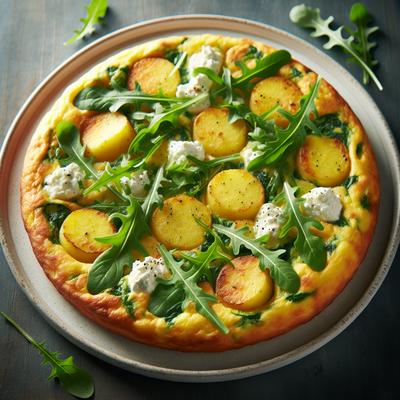 Image of Rocket Ricotta and Potato Frittata