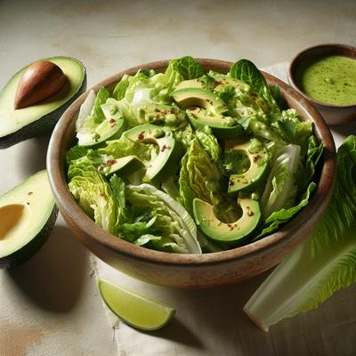 Image of Romaine Avocado Salad with Lime Dressing
