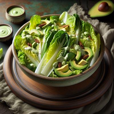 Image of Romaine Salad with Avocado Dressing