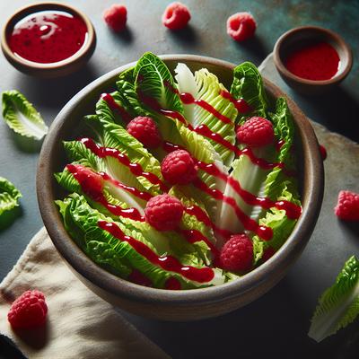 Image of Romaine Salad with Raspberry Dressing