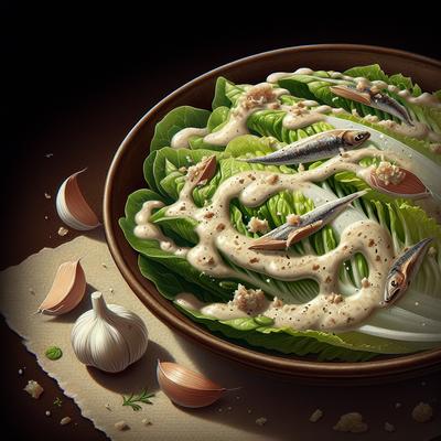 Image of Romaine with Garlic Anchovy Vinaigrette
