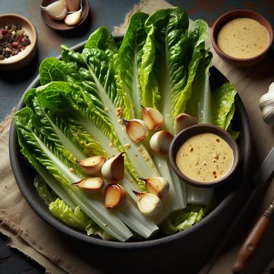Image of Romaine with Pan Roasted Garlic Dressing