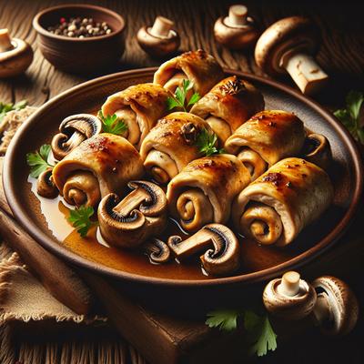 Image of Romantic Chicken Mushroom Rollups