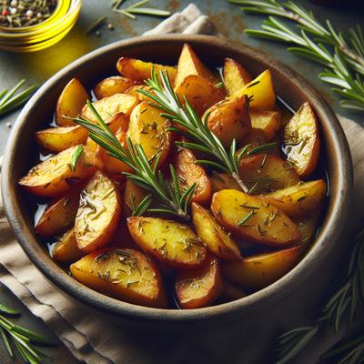 Image of Rosemary and Herb Fried Potatoes in Olive Oil