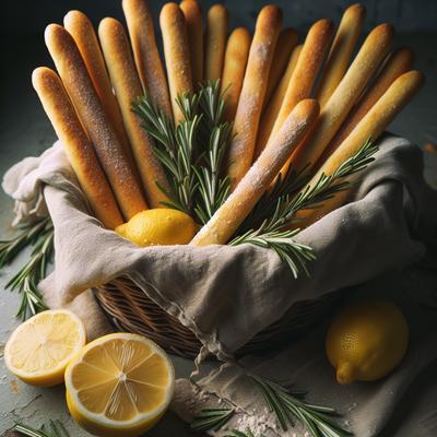 Image of Rosemary and Lemon Breadsticks