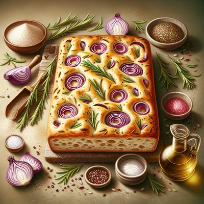 Image of Rosemary and Red Onion Focaccia
