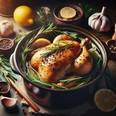 Image of Rosemary Chicken for Crock Pot or Dutch Oven