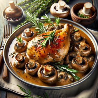 Image of Rosemary Chicken with Mushroom Sauce