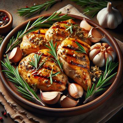 Image of Rosemary Garlic and Ginger Chicken Breasts