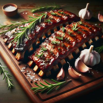 Image of Rosemary Garlic Baby Back Ribs