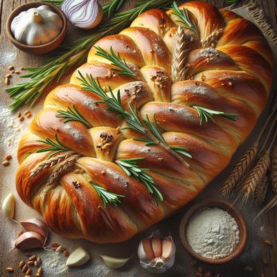 Image of Rosemary Garlic Braid or Bread