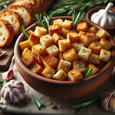 Image of Rosemary Garlic Croutons from St Augustine