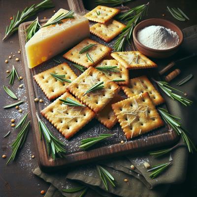 Image of Rosemary Parmesan Cheese Refrigerator Crackers