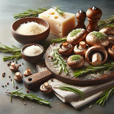 Image of Rosemary Parmesan Roasted Mushrooms