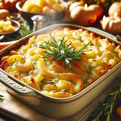 Image of Rosemary Parsnip Casserole Thanksgiving