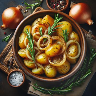 Image of Rosemary Potatoes with Cipollini Onions