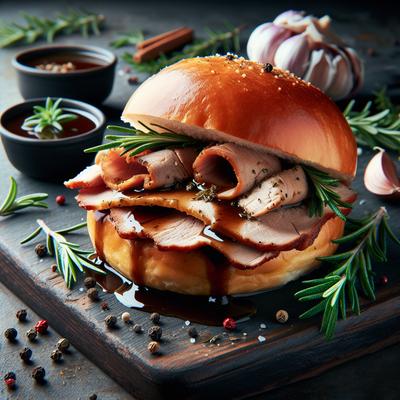 Image of Rosemary Roast Pork Sandwiches Au Jus