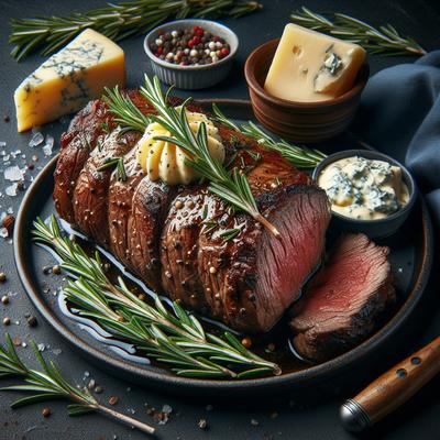 Image of Rosemary Roasted Beef Tenderloin with Gorgonzola Butter