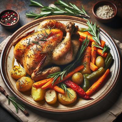 Image of Rosemary Roasted Chicken with Vegetables