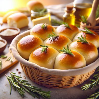 Image of Rosemary Satin Dinner Rolls