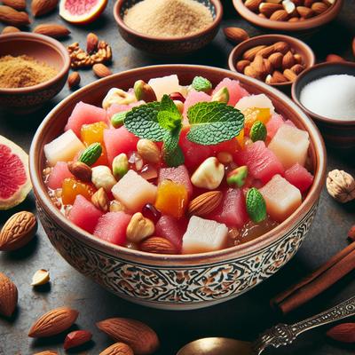 Image of Rosewater Salad Indian Dessert