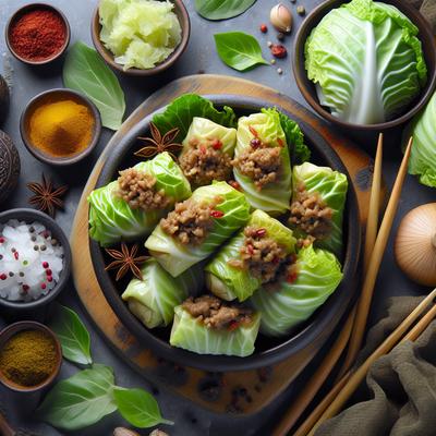 Image of Ross Burden's Asian Stuffed Cabbage Leaves