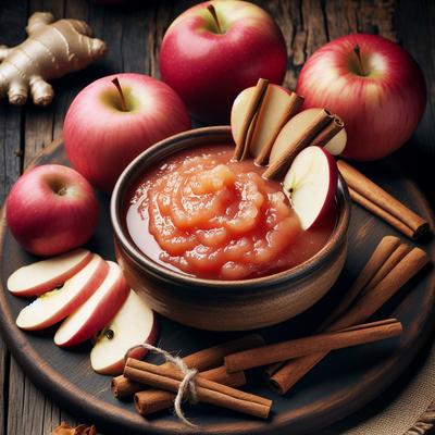 Image of Rosy Cinnamon Ginger Applesauce