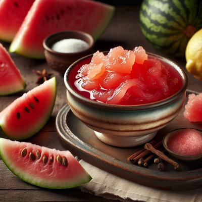 Image of Rosy Watermelon Rind Preserves