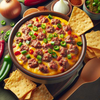 Image of Rotel Hamburger Sausage Cheese Dip