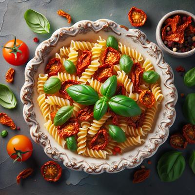 Image of Rotini with Sun Dried Tomatoes Basil