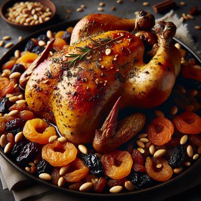 Image of Rotisserie Chicken with Dried Fruit and Pine Nuts