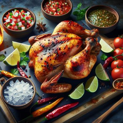 Image of Rotisserie Chicken with Fire Ice Salsa